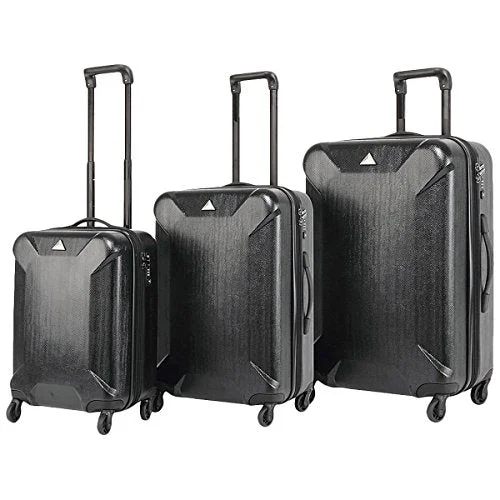 Travel Bag ID Card Holders in Clear Vinyl with LanyardsThe Set Of Classic Black Triforce Oxford Collection Hardside 3-Piece Spinner Luggage Set Travel Bag ID Card Holders in Clear Vinyl with LanyardsThe Set Of Classic Black Triforce Oxford Collection Hardside 3-Piece Spinner Luggage Set