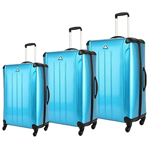 Women's Travel Makeup Bags with Mirror in Pink and BlackThe Set Of Classic Blue Triforce Apex 101 Collection Hardside 3-Piece Spinner Luggage Set Women's Travel Makeup Bags with Mirror in Pink and BlackThe Set Of Classic Blue Triforce Apex 101 Collection Hardside 3-Piece Spinner Luggage Set