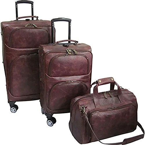 Lightweight Nylon Travel Organizer Pouches in Multicolor for Neat PackingThe Set Of Classic Brown Python Amerileather 3 Piece Spinner Traveler Luggage Set Lightweight Nylon Travel Organizer Pouches in Multicolor for Neat PackingThe Set Of Classic Brown Python Amerileather 3 Piece Spinner Traveler Luggage Set