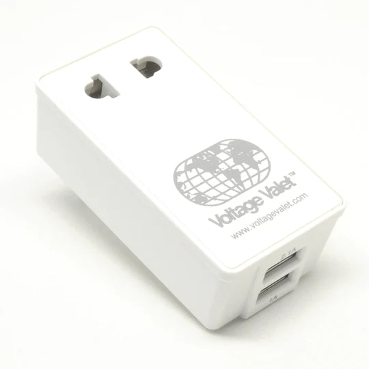 Travel - Size Toiletry Bottles with Leak - Proof Caps in ClearVoltage Valet Nongrounded Adapter Type A with USB Travel - Size Toiletry Bottles with Leak - Proof Caps in ClearVoltage Valet Nongrounded Adapter Type A with USB