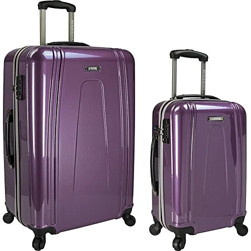 Foldable Travel Laundry Bags in Floral Print for Keeping Clothes OrganizedU.S. Traveler 2-Piece Usb Port Ez-Charge Spinner Set, Purple Foldable Travel Laundry Bags in Floral Print for Keeping Clothes OrganizedU.S. Traveler 2-Piece Usb Port Ez-Charge Spinner Set, Purple
