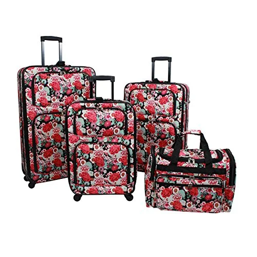 Compact Travel Umbrella Pouches in Navy Blue for Easy StorageWorld Traveler 4-Piece Rolling Expandable Spinner Luggage Set, Floral Compact Travel Umbrella Pouches in Navy Blue for Easy StorageWorld Traveler 4-Piece Rolling Expandable Spinner Luggage Set, Floral