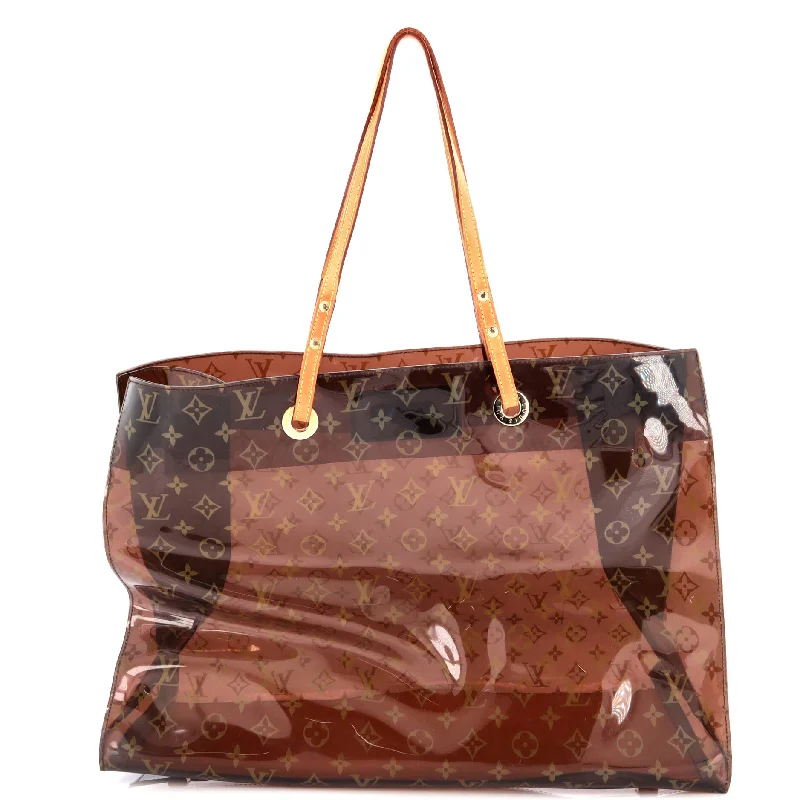 Women's Printed Tote Bag in Floral Patterns for a Spring - Themed Shopping TripAmbre Sac Cabas Monogram Vinyl GM Women's Printed Tote Bag in Floral Patterns for a Spring - Themed Shopping TripAmbre Sac Cabas Monogram Vinyl GM