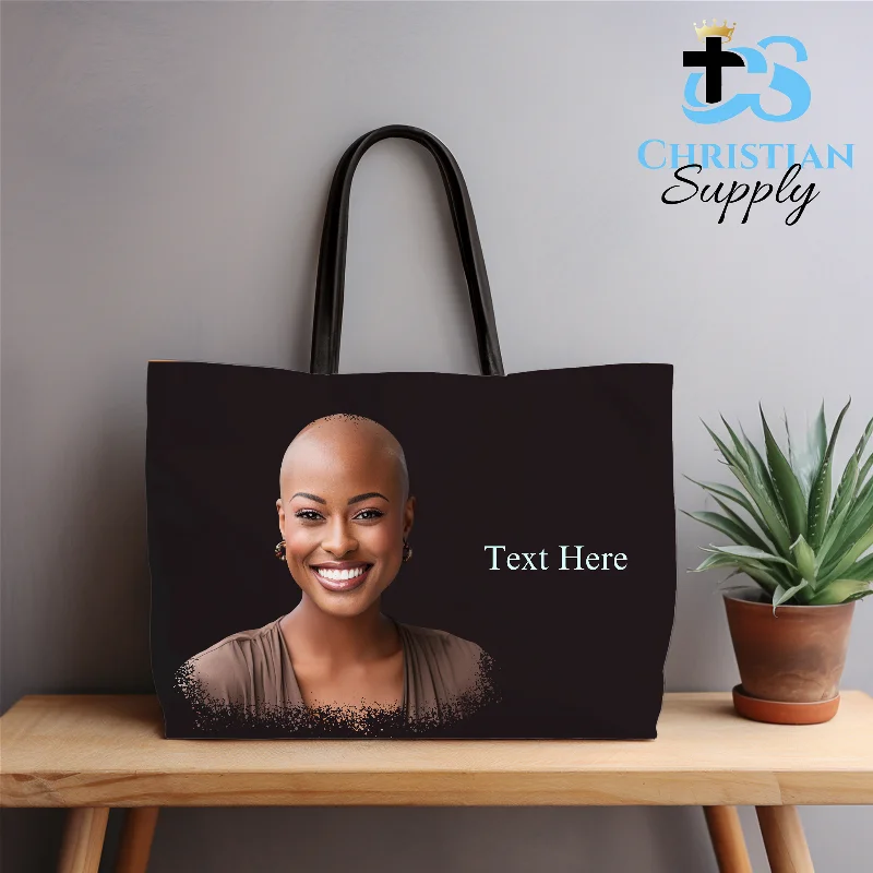 Geometric - Printed Tote Bag in Multicolor for a Contemporary and Trendy OutfitBald and Beautiful Tote Bag Geometric - Printed Tote Bag in Multicolor for a Contemporary and Trendy OutfitBald and Beautiful Tote Bag
