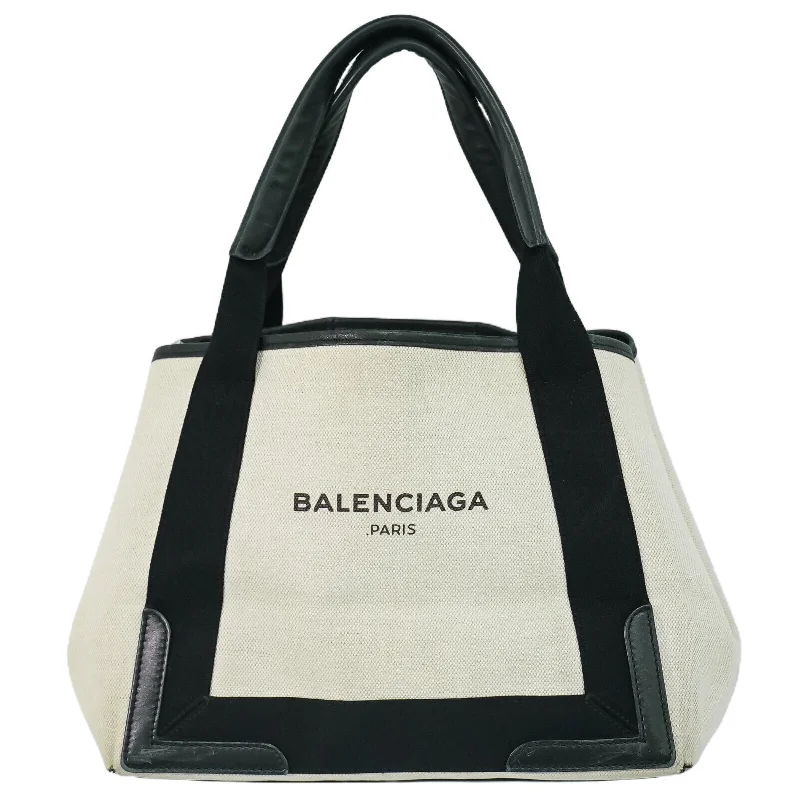 Tote Bag with Adjustable Shoulder Strap in Olive Green for Comfortable CarryingMedium - Sized Canvas Tote Bag in Navy Blue with Striped Pattern for a Nautical - Inspired LookBalenciaga Navy Cabas  Canvas Tote Bag (Pre-Owned)