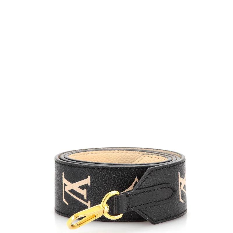 Shoulder Bag with Geometric Pattern in Multicolor for a Contemporary StyleBandouliere Shoulder Strap Bicolor Monogram Empreinte Giant