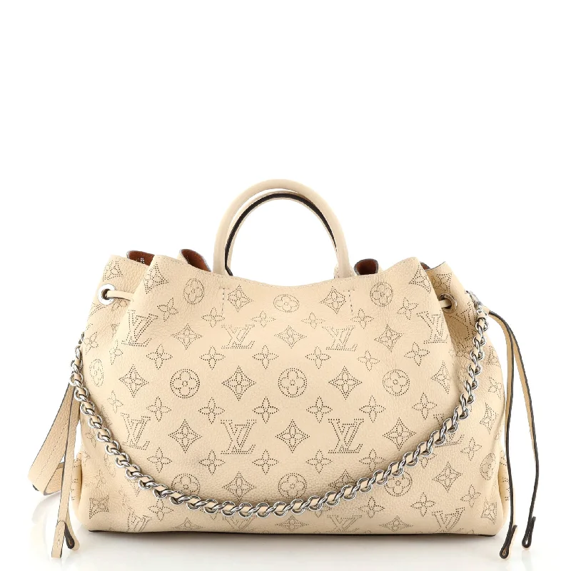 Faux Fur - Trimmed Tote Bag in White for a Cozy Winter LookBella Tote Mahina Leather Faux Fur - Trimmed Tote Bag in White for a Cozy Winter LookBella Tote Mahina Leather