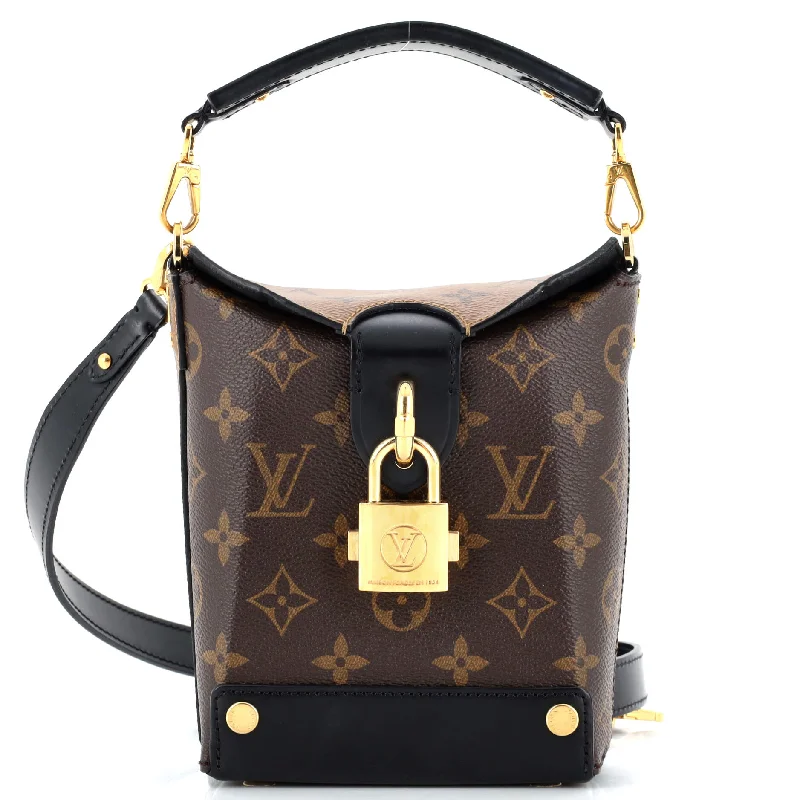Printed Silk Shoulder Bag in Red for a Pop of ColorBento Box Handbag Reverse Monogram Canvas