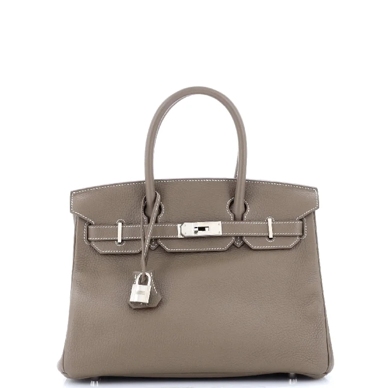 Women's Waterproof Nylon Shoulder Bag in Green for HikingBirkin Handbag Grey Clemence with Palladium Hardware 30