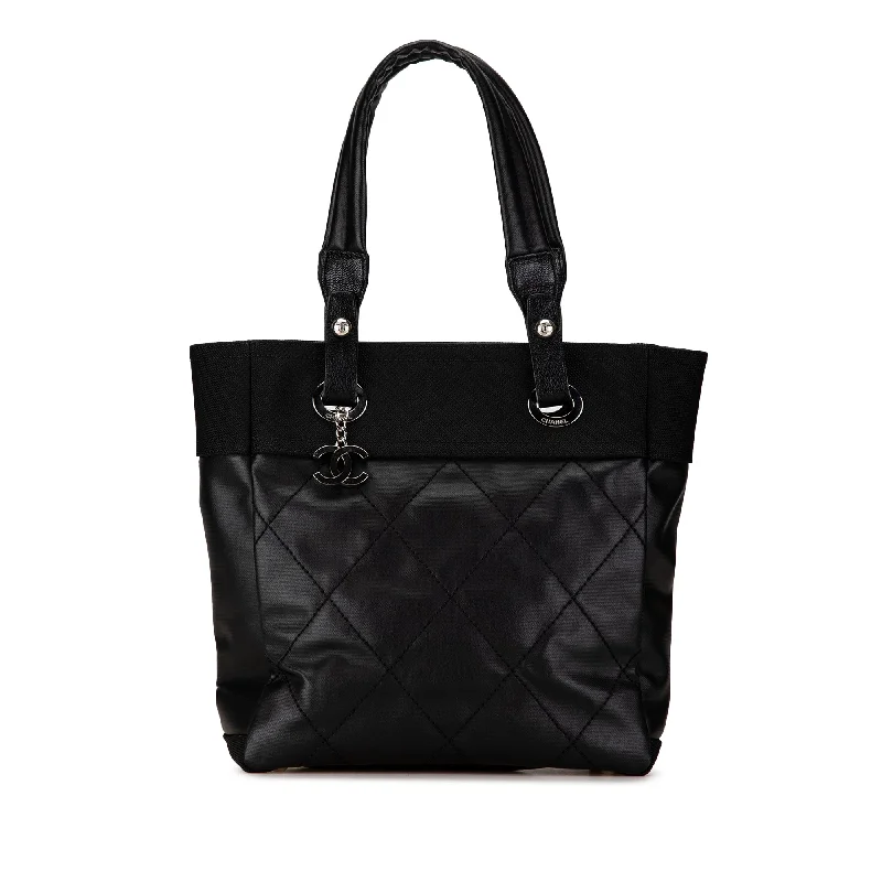 Embroidered Tote Bag in Beige with Floral Motifs for a Boho - Chic VibeBlack Chanel Small Paris-Biarritz Tote