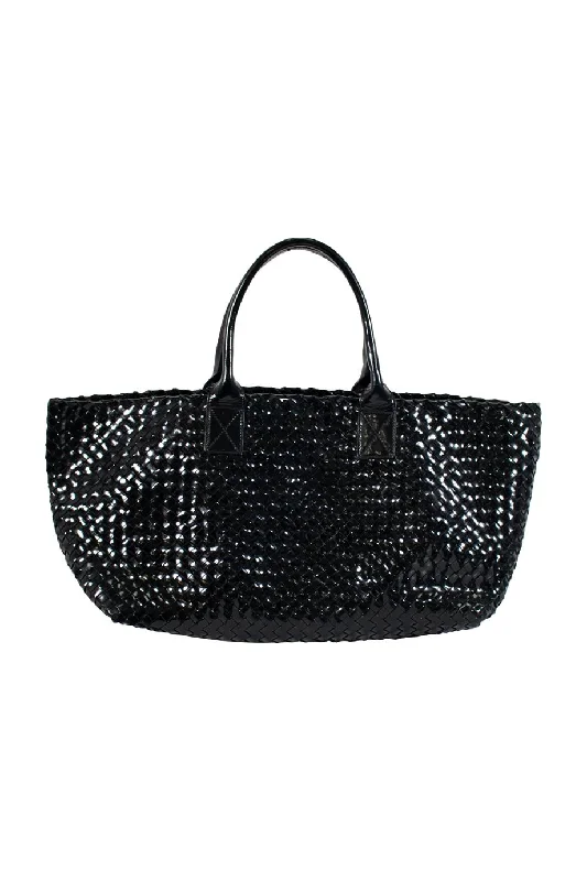 Large Capacity Genuine Leather Women's Tote Bag in Black for Work and Commuting[WB2946] Bottega Veneta | Tote Bag