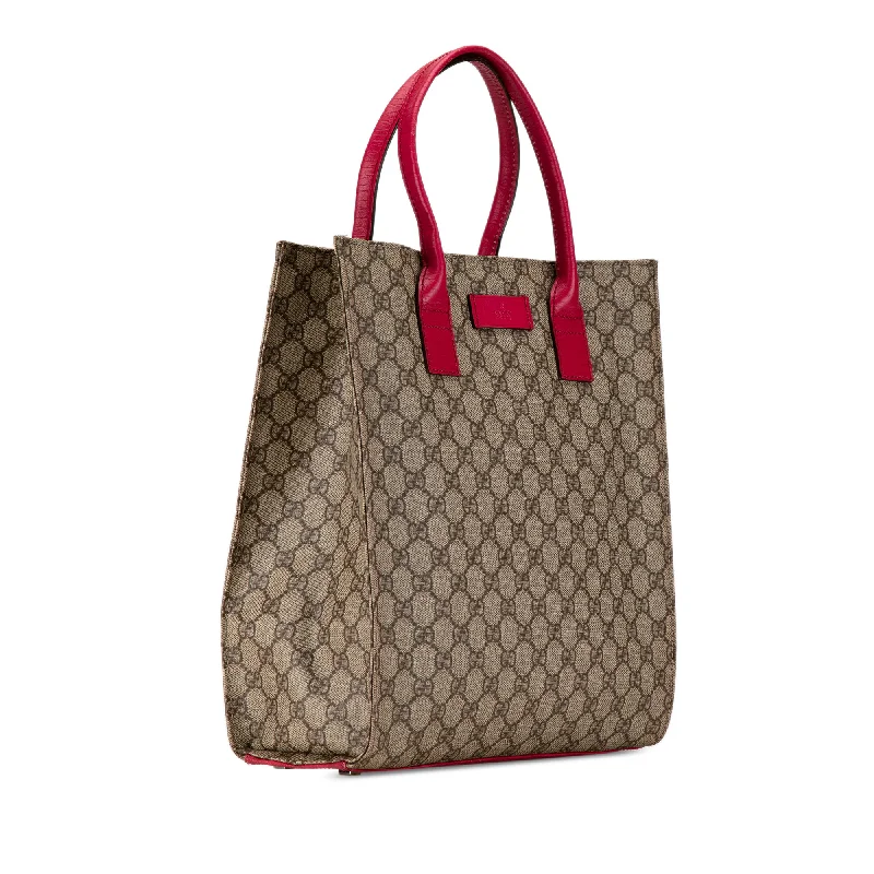 Women's Tote Bag with Magnetic Closure in Orange for Easy Access on the GoBrown Gucci GG Supreme Tote