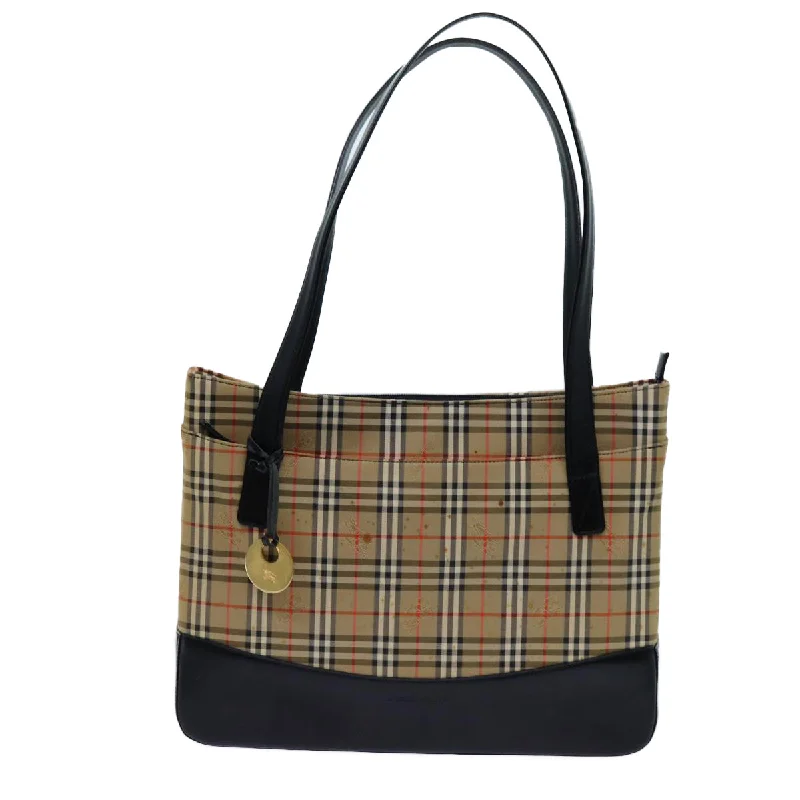 Medium - Sized Canvas Tote Bag in Navy Blue with Striped Pattern for a Nautical - Inspired LookLinen Tote Bag in Natural Beige with Braided Details for a Rustic Summer EnsembleBurberry Nova Check  Canvas Tote Bag (Pre-Owned)