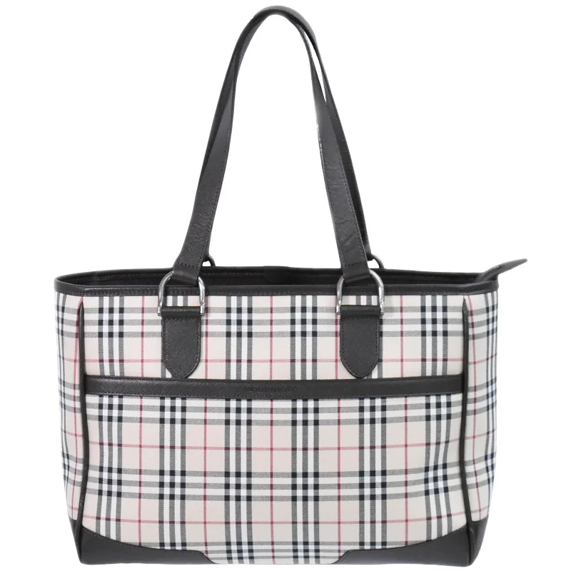 Women's Printed Tote Bag in Floral Patterns for a Spring - Themed Shopping TripBurberry Nova Check  Canvas Tote Bag (Pre-Owned)