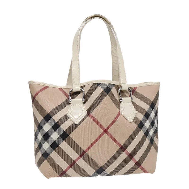 Small Vegan Leather Tote Bag in Blush Pink with Gold - Tone Hardware for a Feminine and Stylish AccessoryWomen's Tote Bag with Zipper Closure in Red for Secure StorageBurberry Nova Check  Canvas Tote Bag (Pre-Owned)