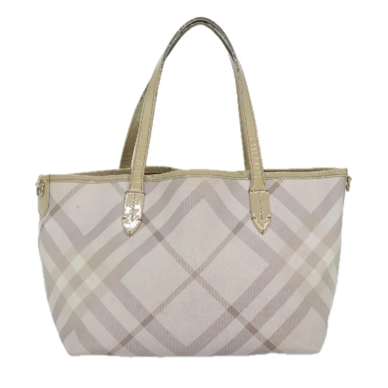 Embroidered Tote Bag in Beige with Floral Motifs for a Boho - Chic VibeMedium - Sized Canvas Tote Bag in Navy Blue with Striped Pattern for a Nautical - Inspired LookBurberry Nova Check  Canvas Tote Bag (Pre-Owned)