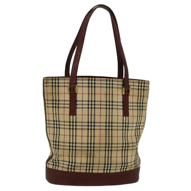 Monogrammed Tote Bag in Brown Leather with Personalized Initials for a Custom and Elegant TouchMedium - Sized Canvas Tote Bag in Navy Blue with Striped Pattern for a Nautical - Inspired LookBurberry Nova Check  Canvas Tote Bag (Pre-Owned)