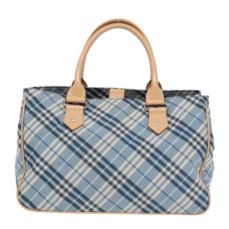 Medium - Sized Canvas Tote Bag in Navy Blue with Striped Pattern for a Nautical - Inspired LookLarge Capacity Genuine Leather Women's Tote Bag in Black for Work and CommutingBurberry Nova Check  Synthetic Tote Bag (Pre-Owned)