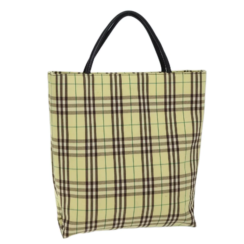 Faux Fur - Trimmed Tote Bag in White for a Cozy Winter LookMedium - Sized Canvas Tote Bag in Navy Blue with Striped Pattern for a Nautical - Inspired LookBurberry  Synthetic Tote Bag (Pre-Owned)