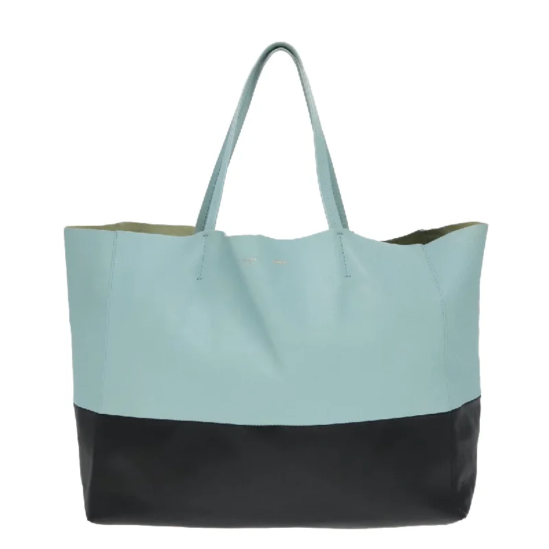 Women's Tote Bag with Detachable Pouch in Purple for Added ConvenienceTote Bag with Adjustable Shoulder Strap in Olive Green for Comfortable CarryingCéline Cabas Horizontal  Leather Tote Bag (Pre-Owned)