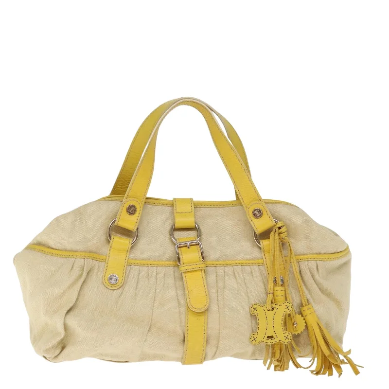 Metallic Tote Bag in Rose Gold with Chain Handles for a Glamorous Night OutOversized Jute Tote Bag in Natural Color with Rope Handles for a Beach VacationCéline  Canvas Tote Bag (Pre-Owned)