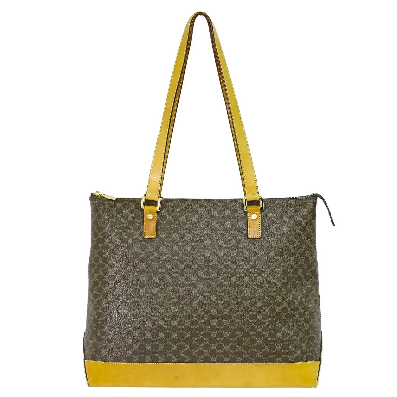 Large Capacity Genuine Leather Women's Tote Bag in Black for Work and CommutingMonogrammed Tote Bag in Brown Leather with Personalized Initials for a Custom and Elegant TouchCéline  Canvas Tote Bag (Pre-Owned)