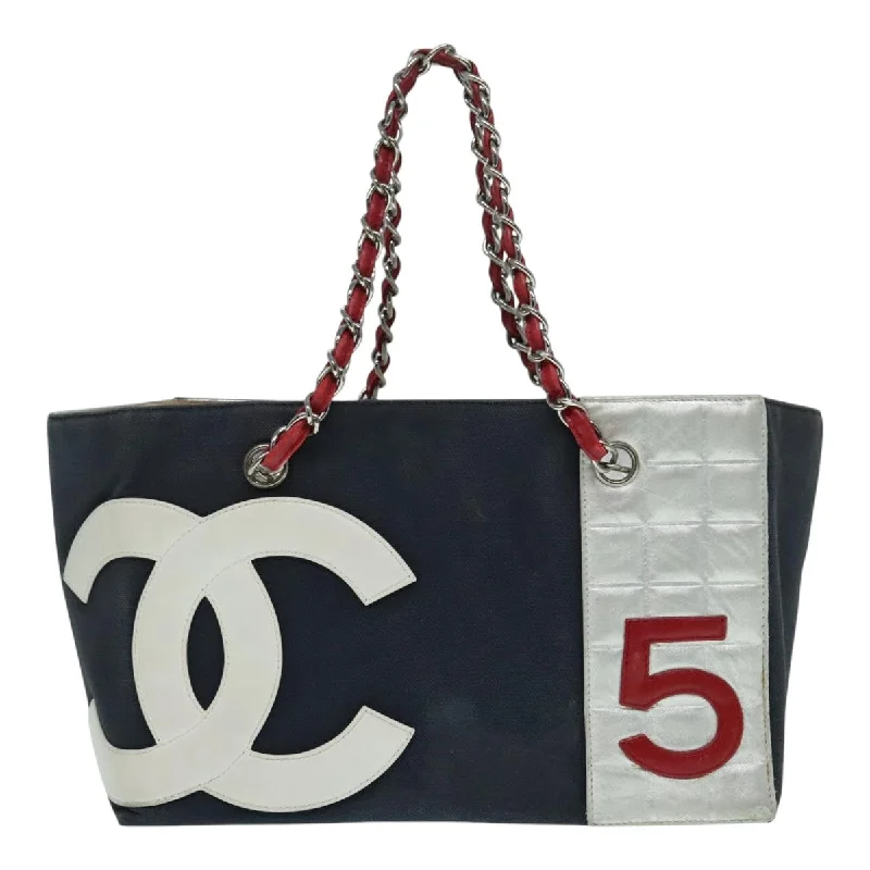 Faux Fur - Trimmed Tote Bag in White for a Cozy Winter LookWomen's Tote Bag with Zipper Closure in Red for Secure StorageChanel Numero 5  Canvas Tote Bag (Pre-Owned)