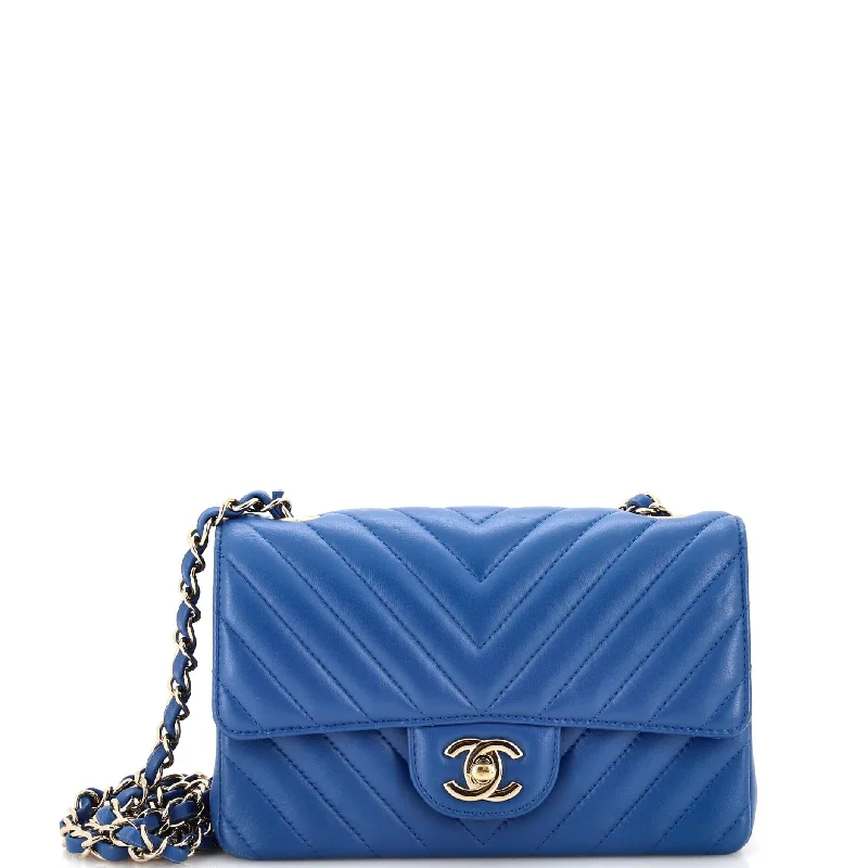 Classic Single Flap Bag Chevron Lambskin Mini