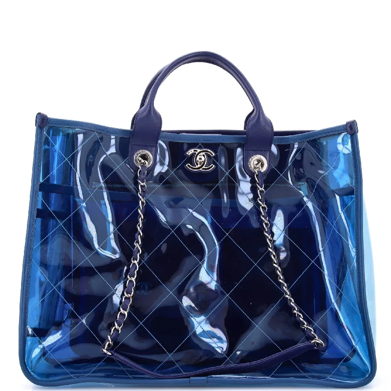 Geometric - Printed Tote Bag in Multicolor for a Contemporary and Trendy OutfitCoco Splash Shopping Tote Quilted PVC With Lambskin Medium