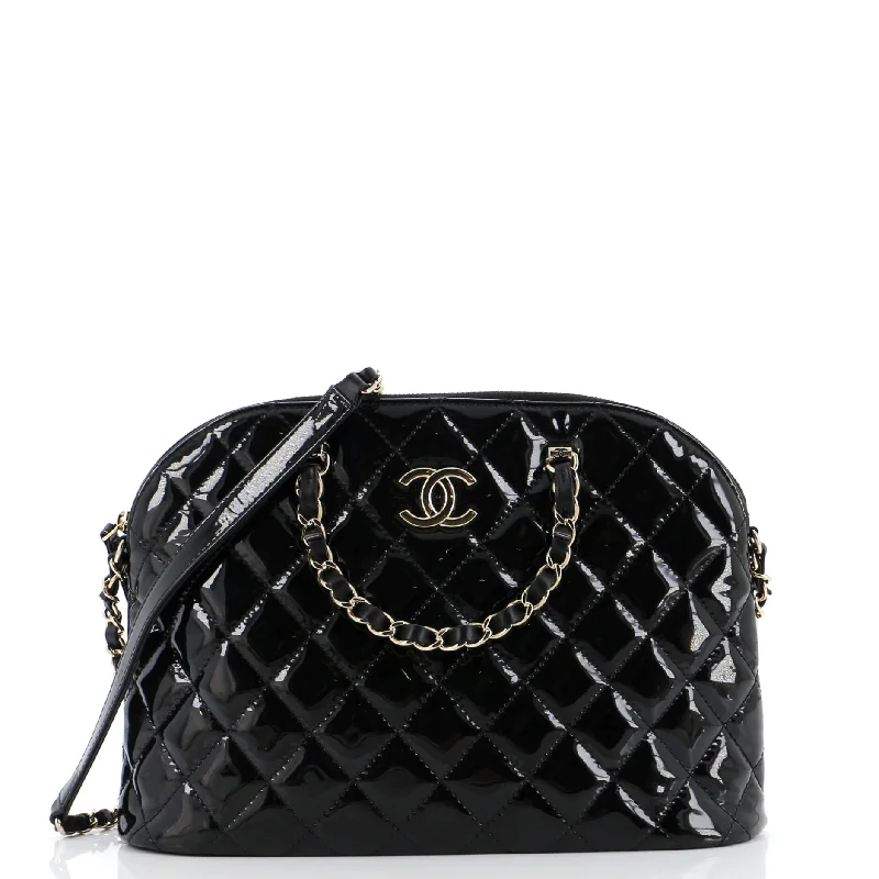 Shoulder Bag with Geometric Pattern in Multicolor for a Contemporary StyleCoco Top Handle Shopping Bag Quilted Patent Small Shoulder Bag with Geometric Pattern in Multicolor for a Contemporary StyleCoco Top Handle Shopping Bag Quilted Patent Small