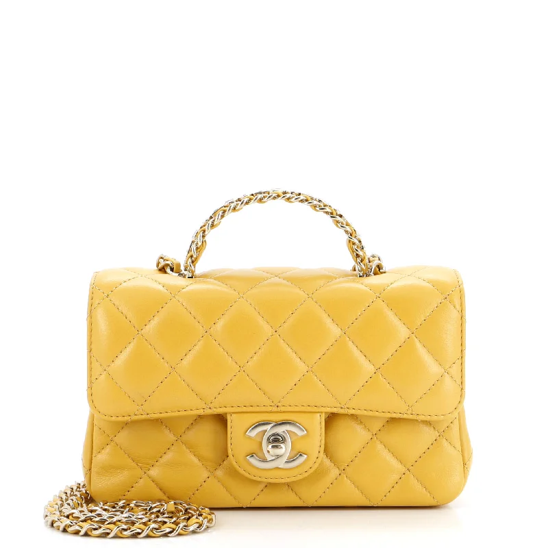 Pvc Shoulder Bag in Clear with Glitter for a Fun and Modern LookCrystal Chain Flap Top Handle Bag Quilted Lambskin Mini Pvc Shoulder Bag in Clear with Glitter for a Fun and Modern LookCrystal Chain Flap Top Handle Bag Quilted Lambskin Mini