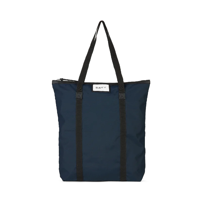 Faux Fur - Trimmed Tote Bag in White for a Cozy Winter LookMedium Nylon Tote Bag