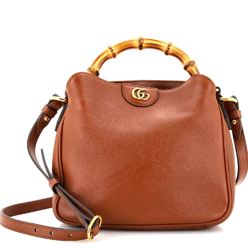 Women's Shoulder Bag with Adjustable Strap in Pink for ComfortDiana NM Bamboo Shoulder Bag Leather Small
