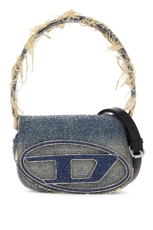 Printed Silk Shoulder Bag in Red for a Pop of ColorDiesel 1Dr Denim And Crystal Shoulder Bag