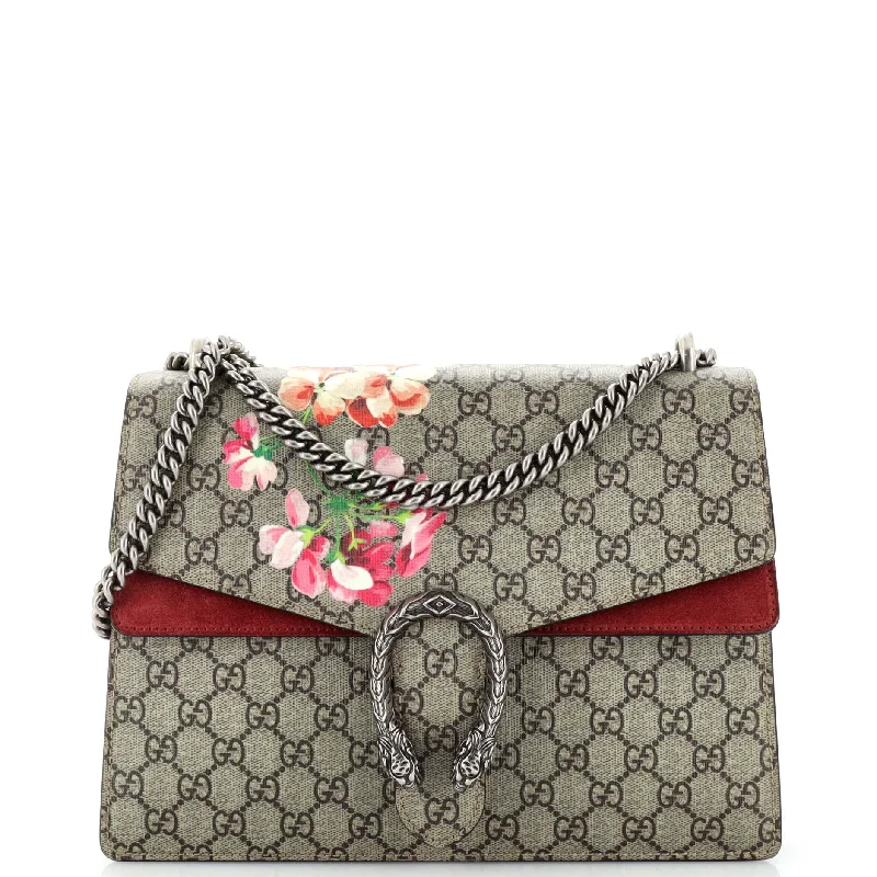Quilted Shoulder Bag in Cream for a Classic and Elegant LookDionysus Bag Blooms Print GG Coated Canvas Medium