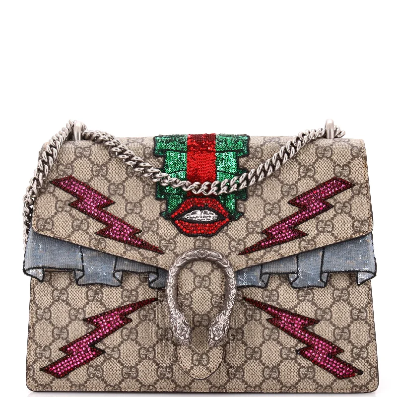 Shoulder Bag with Geometric Pattern in Multicolor for a Contemporary StyleDionysus Bag Embellished GG Coated Canvas Medium Shoulder Bag with Geometric Pattern in Multicolor for a Contemporary StyleDionysus Bag Embellished GG Coated Canvas Medium