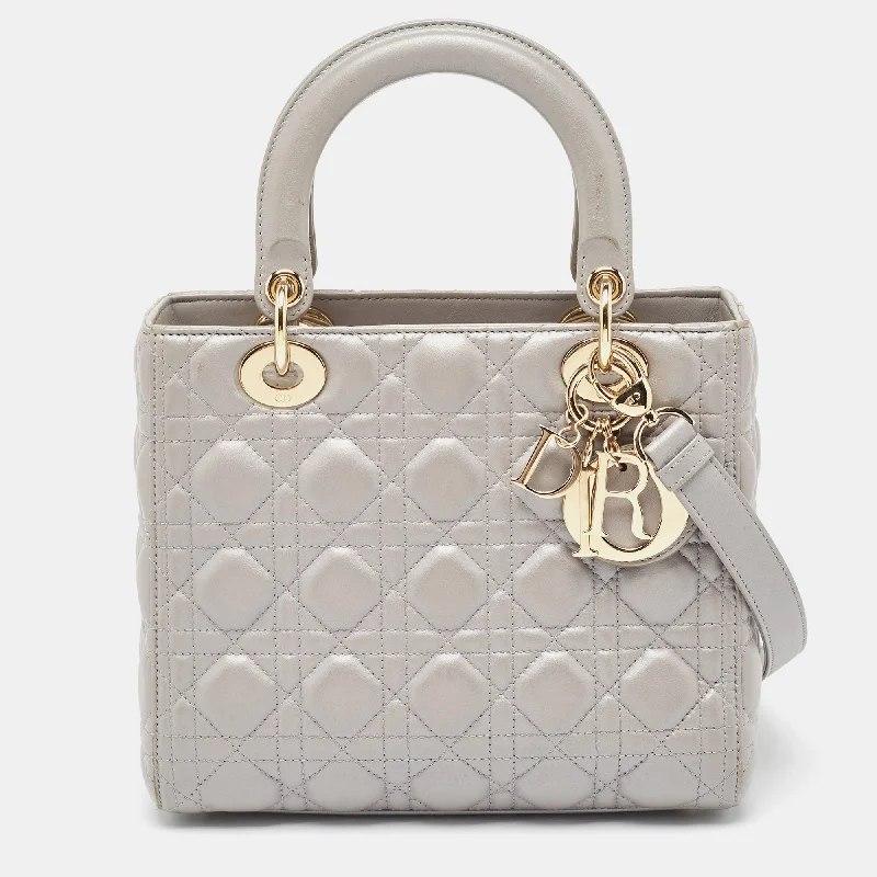 Faux Fur - Trimmed Tote Bag in White for a Cozy Winter LookMedium - Sized Canvas Tote Bag in Navy Blue with Striped Pattern for a Nautical - Inspired LookDior Silver Cannage Leather Medium Lady Dior Tote Faux Fur - Trimmed Tote Bag in White for a Cozy Winter LookMedium - Sized Canvas Tote Bag in Navy Blue with Striped Pattern for a Nautical - Inspired LookDior Silver Cannage Leather Medium Lady Dior Tote