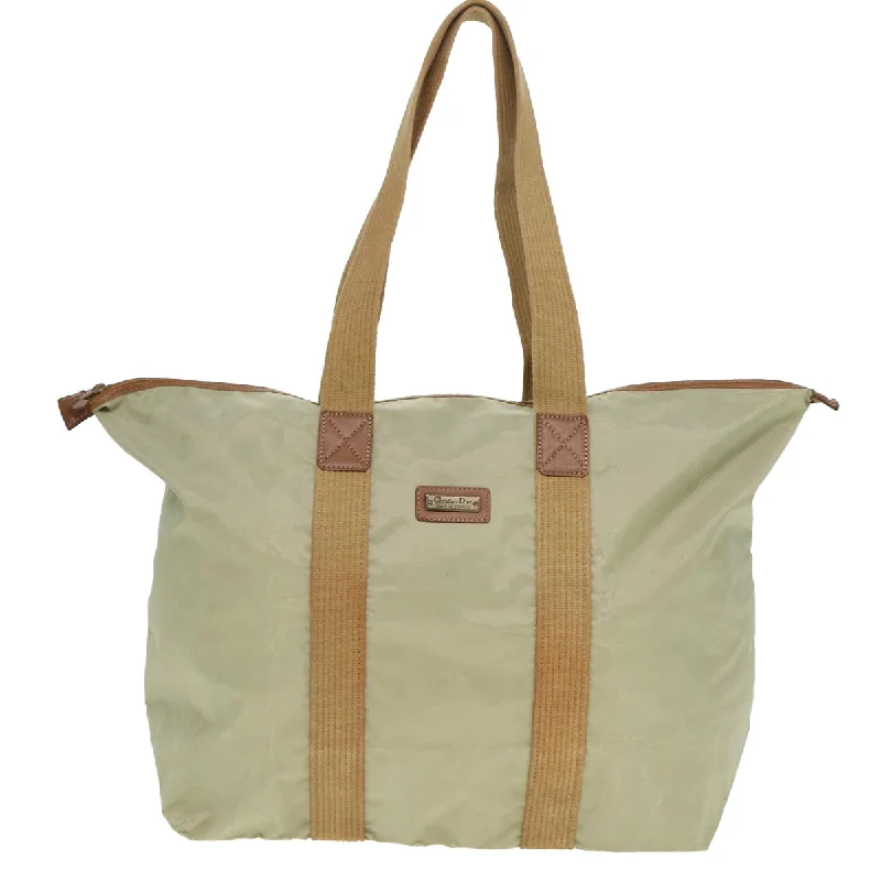 Linen Tote Bag in Natural Beige with Braided Details for a Rustic Summer EnsembleTote Bag with Adjustable Shoulder Strap in Olive Green for Comfortable CarryingDior --  Synthetic Tote Bag (Pre-Owned)