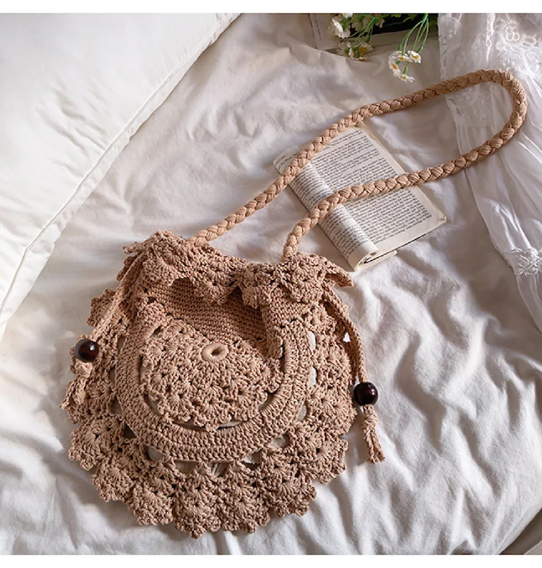 Metallic Shoulder Bag in Gold for Special OccasionsMetallic Shoulder Bag in Gold for Special OccasionsElena Handbags Boho Knitted Shoulder Bag