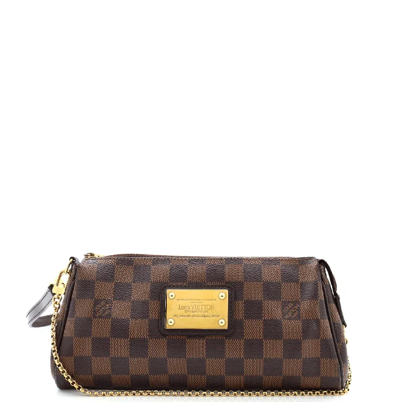 Shoulder Bag with Chain Strap in Silver for a Trendy AppearanceCanvas and Leather Combo Shoulder Bag in Tan for a Rustic LookEva Handbag Damier