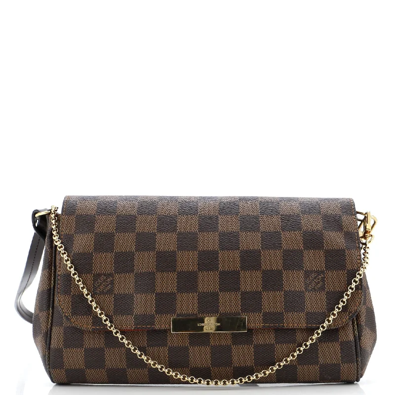 Women's Shoulder Bag with Zippered Pockets in Orange for SafetyFavorite Handbag Damier MM