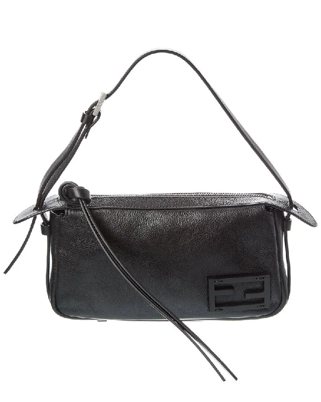 Shoulder Bag with Geometric Pattern in Multicolor for a Contemporary StyleFENDI Simply FENDI Mini Leather Shoulder Bag