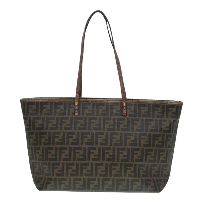 Women's Tote Bag with Magnetic Closure in Orange for Easy Access on the GoFaux Fur - Trimmed Tote Bag in White for a Cozy Winter LookFendi Zucca  Canvas Tote Bag (Pre-Owned)