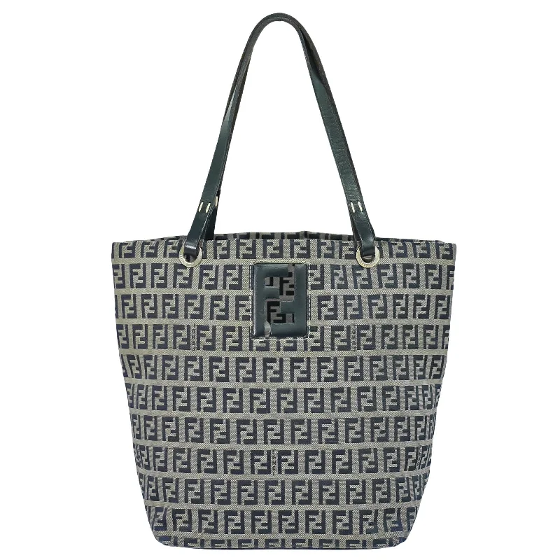 Tote Bag with Adjustable Shoulder Strap in Olive Green for Comfortable CarryingTote Bag with RFID - Blocking Pocket in Black for Protecting Your Cards and InformationFendi Zucchino  Canvas Tote Bag (Pre-Owned)
