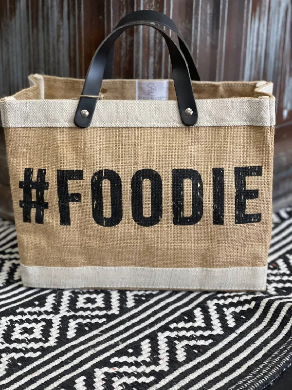 Monogrammed Tote Bag in Brown Leather with Personalized Initials for a Custom and Elegant TouchWomen's Tote Bag with Inner Compartments in Gray for Organizing Everyday Essentials#foodie Canvas Bag In Brown