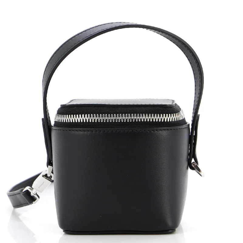 Metallic Shoulder Bag in Gold for Special OccasionsGancicni Top Handle Vanity Case Leather Micro