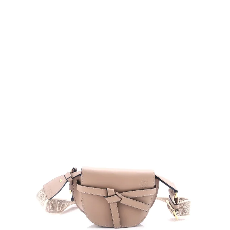 Crossbody Shoulder Bag in Black Leather with Gold Hardware for Night OutsGate Dual Shoulder Bag Leather Small