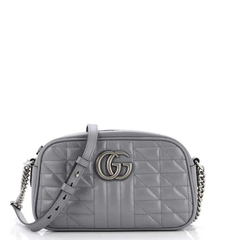 GG Marmont Shoulder Bag Mixed Matelasse Leather Small