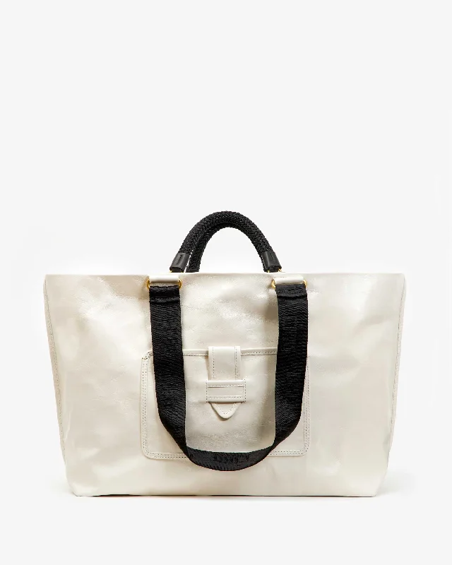 Embroidered Tote Bag in Beige with Floral Motifs for a Boho - Chic VibeGrande Bateau Tote