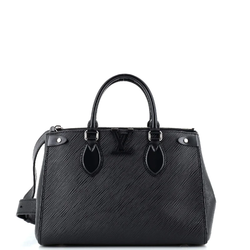 Large Capacity Genuine Leather Women's Tote Bag in Black for Work and CommutingGrenelle Tote Epi Leather PM